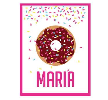 Carpita cartel Donuts 2u Pers